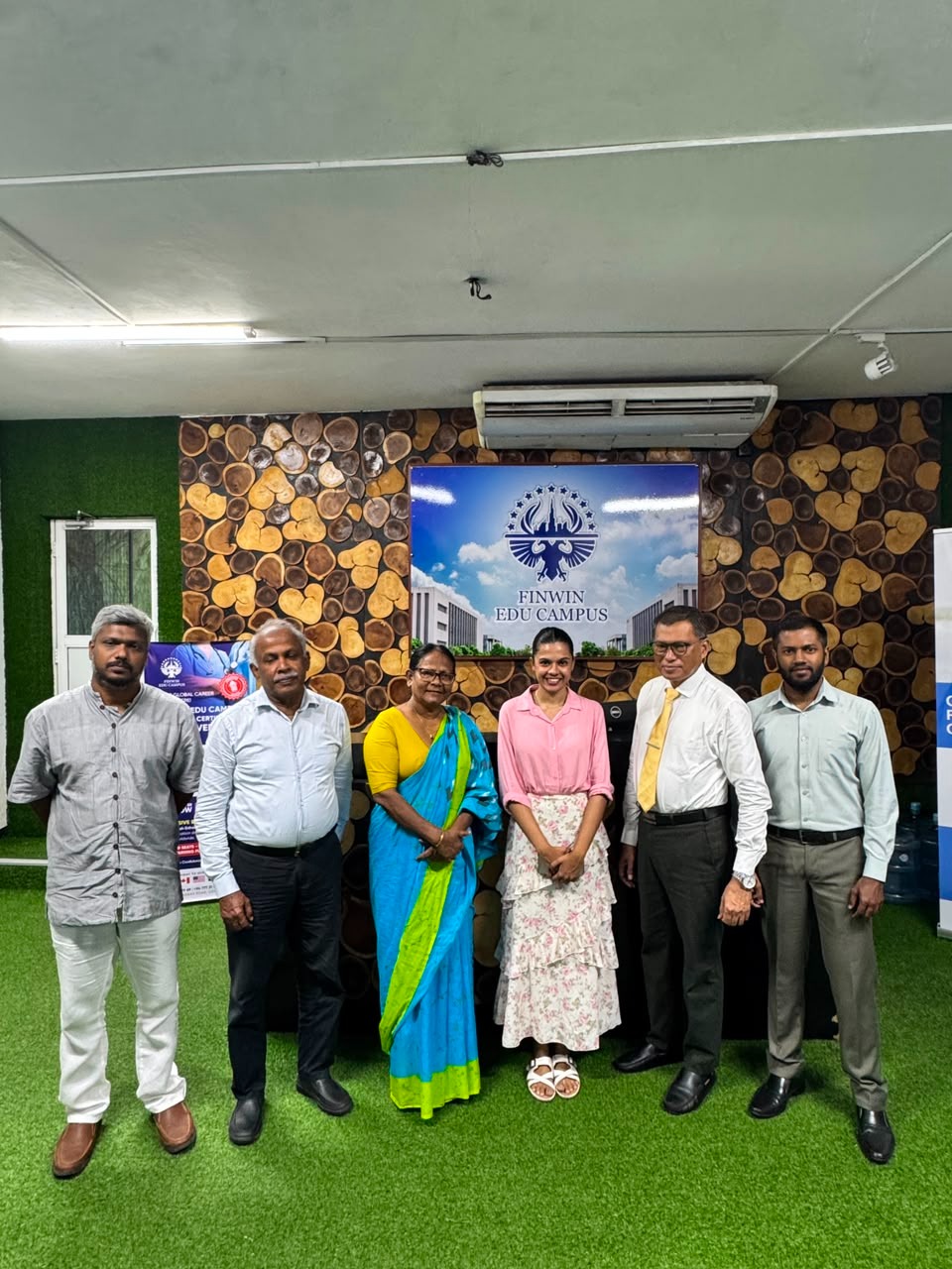 Representatives of Prithipura Community and Finwin Edu Campus at the partnership meeting